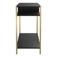 thumbnail image 3 of Furniture of America Mirah Contemporary Metal 3-Shelf Console Table in Black, 3 of 5