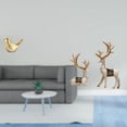 thumbnail image 2 of Figura De Reno Con Pájaros Dorados, Estatua De Animal, Adorno Moderno Para Decoración Del Hogar, Escultura De Pájaro, Ciervo Sentado, Estatuas Para Escritorio, Oficina, Repisa, Sala De, 2 of 8