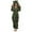 Z02_Army Green, variant on QUOTAY Winter Pajamas for Girls Cozy Hooded Jumpsuit with Cat Ears Soft Warm Sleepwear Loungewear 3-12Years Z01_Beige，3-4 Years