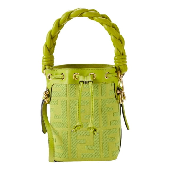 New Fendi Womens Wasabi Mon Tresor Mini Bucket Bag 8BS010