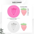 thumbnail image 3 of BMYJ Strawberry Fondant Bow Silicone Mold, DIY Silicone Fruit Fondant and Chocolate Mold for Cake Decorating, Cupcake Topper, Candy, and Candle Making, Fondant Silicone Bow Molds, 3 of 8