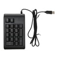 thumbnail image 2 of Teclado numérico teclado numérico con cable negro 19 teclas ABS de bajo ruido con 3 colores retroiluminados para escritorio ANGGREK Otros, 2 of 8
