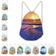 thumbnail image 3 of Mochila con cordón bolsos de lazo al aire libre de viaje mochilas deportivas sacos de arena estrella de mar 1 MagiDeal Mochila con cordón, 3 of 7