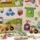 thumbnail image 5 of Rompecabezas cognitivo de madera con números y letras para niños, juguete de tablero portátil para aprendizaje del tráfico de animales, 5 of 6