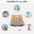 thumbnail image 6 of FORMRS Boys Swim Trunks Quick Dry Mesh Liner Boardshorts Sizes XS-XL, Goldfish, 6 of 7