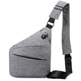 thumbnail image 1 of FloreceBien Bandolera multibolsillos, bolso de pecho para hombre, bolso de pecho antirrobo, 1 of 7