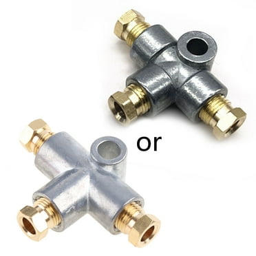 Milue Brake Line Tee 3 Way T-Shape Brake Tee With 3 Male Nuts Automotive Brake Parts