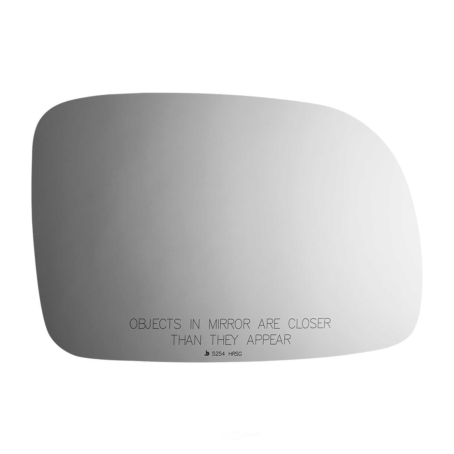 Burco Side View Mirror Replacement Glass with Motor Mount Plate - Clear Glass - 5254HRSG