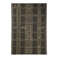 thumbnail image 1 of Furnish My Place Outdoor Geometric Pattern Rug - 2 ft. x 3 ft., Charcoal, 1 of 7