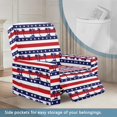thumbnail image 3 of Jiueut American Flag Palm Tree Print Recliner Chair Cover, Dustproof Sofa Slipcover Stretchable Reclining Chair Covers with Storage Pockets for Home Use, 3 of 7