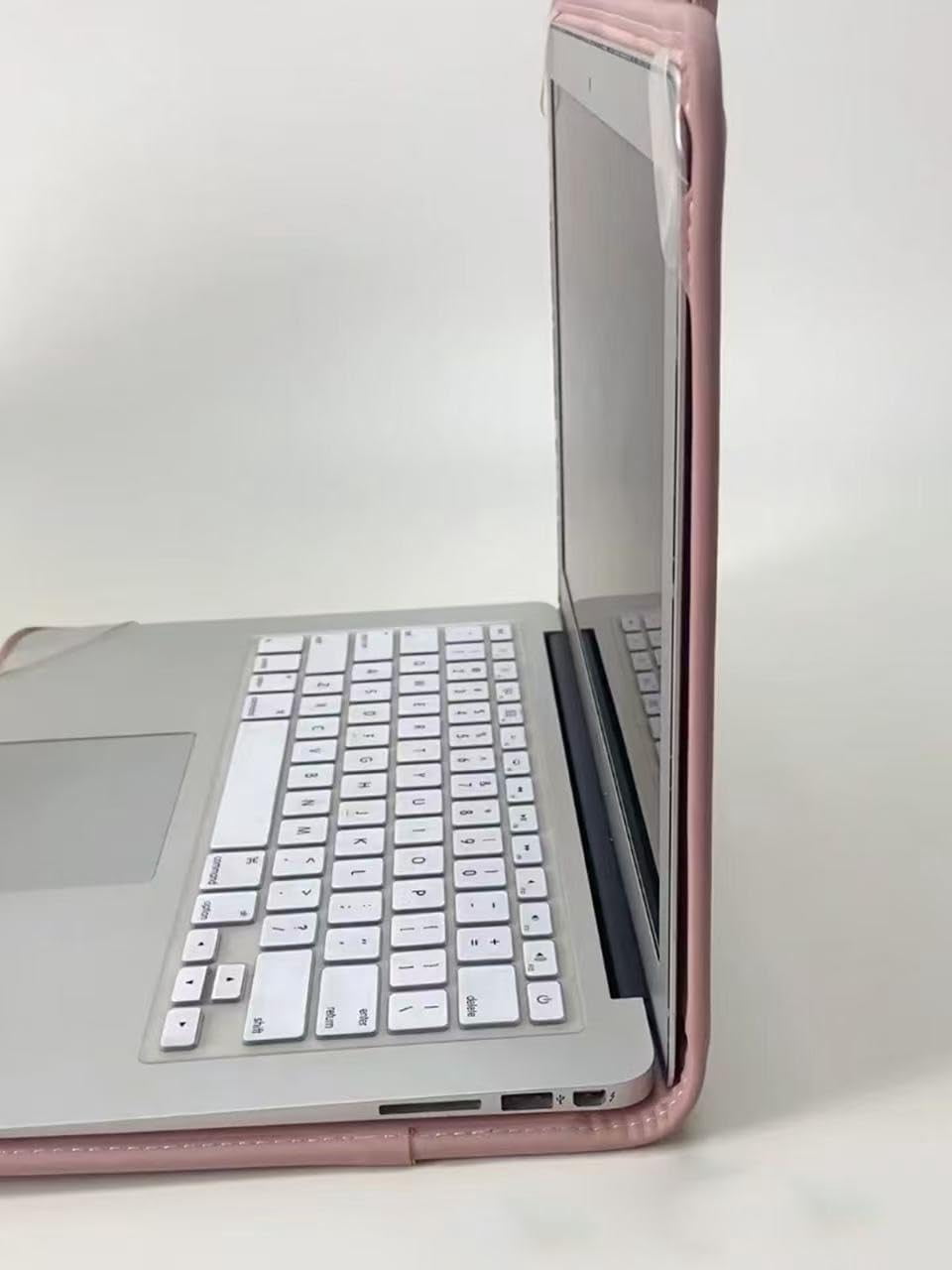 Stylish Laptop Case Rose Pink Portable Handbag For 15.6-16 Inch Laptops High Safety Against Damage&Dust