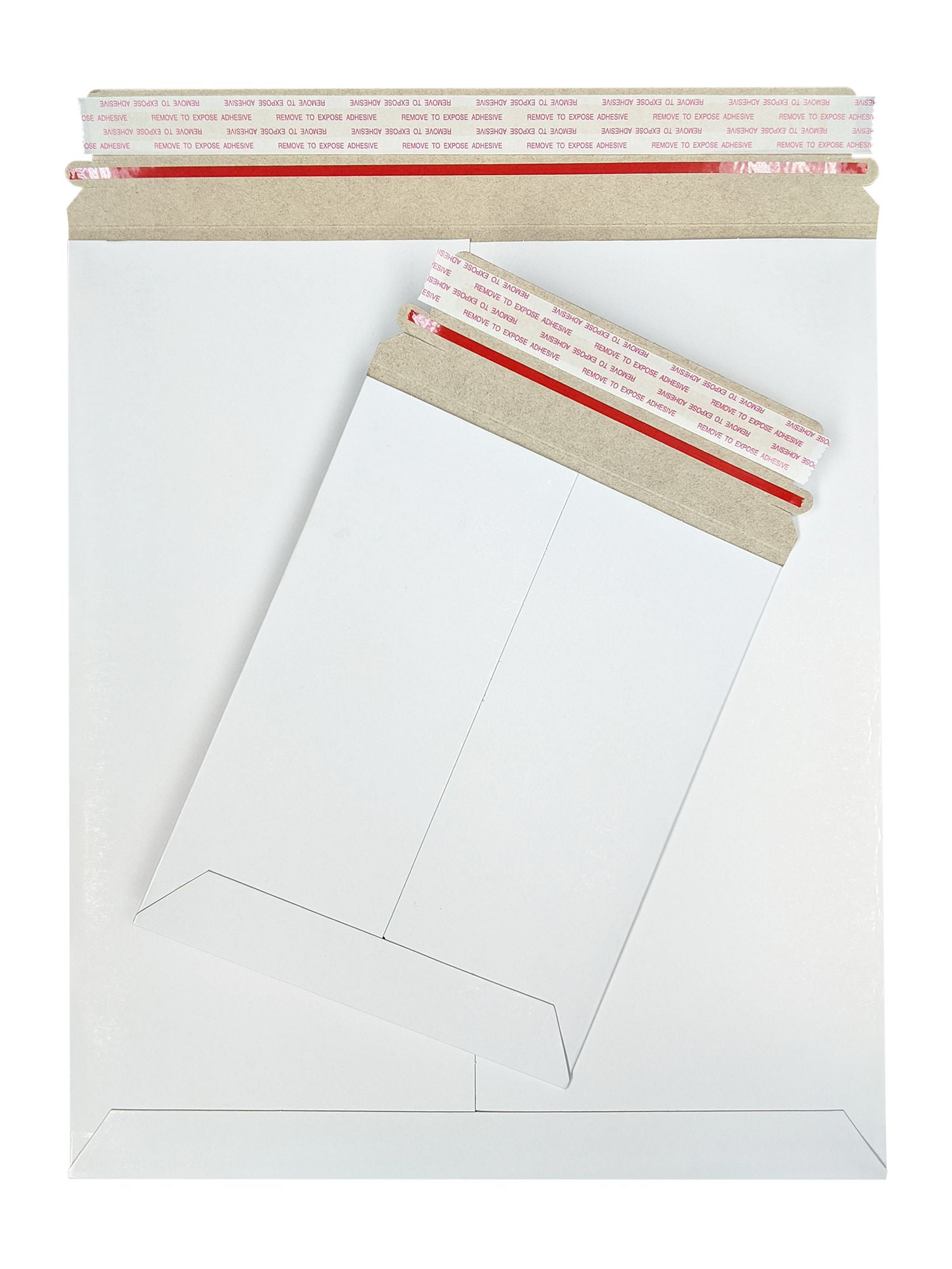 ValBox 9x11.5 Self Seal Photo Document Mailers 25 Pack Stay Flat White Cardboard 