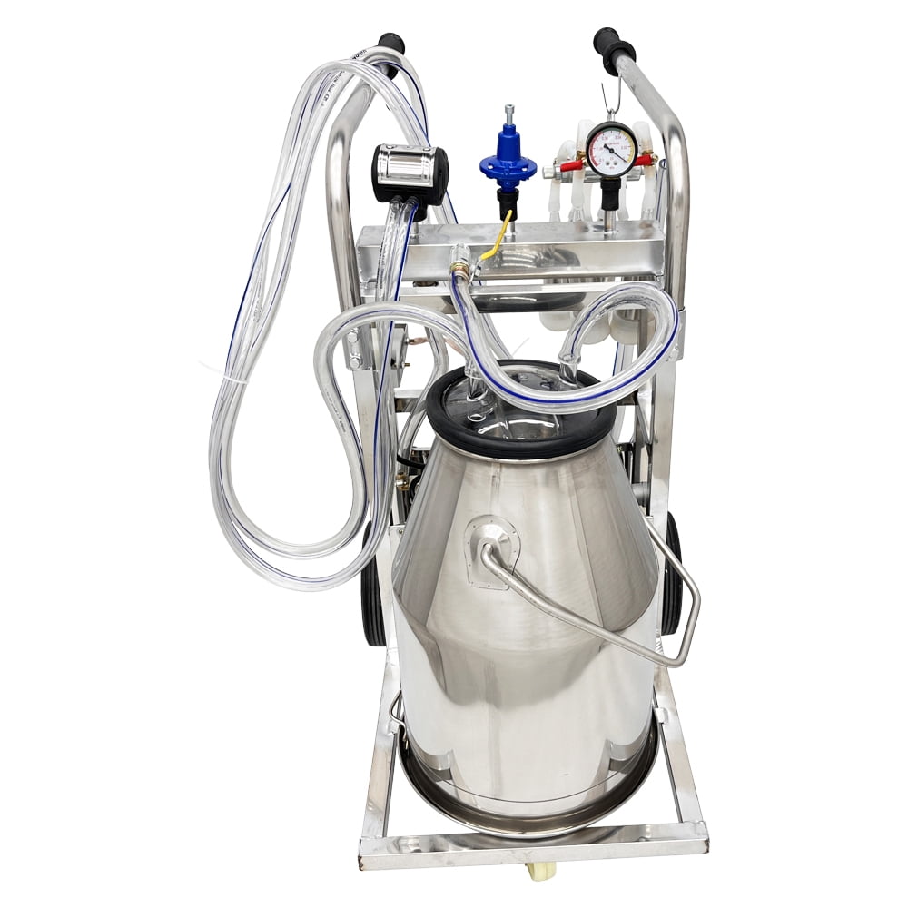 25L Milking Machine Cow-Sheep Mixed Oil-Free Vacuum Pump with Brush Set of Three 110V