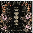 thumbnail image 6 of Moon Shower Curtain Floral Shower Curtain with 12 Hooks Black Witchy Gothic Aesthetic Bathroom Decor Waterproof Fabric Shower Curtain, 72''''X72'''', 6 of 6