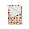 thumbnail image 2 of Fruit Soft Flannel Fleece Throw Blanket, Continuous Print of Colorful Sliced Apples, Cozy Plush for Indoor and Outdoor Use, 70" x 90", Multicolor, by Ambesonne, 2 of 5
