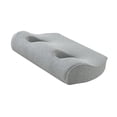 thumbnail image 4 of Almohada con orificio para perforación de oreja, almohada lateral para dormir, cómoda, multiusos, portátil, transpirable con orificio para sofá o sala Gris claro, 4 of 8