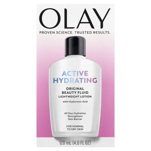 OLAY Active Hydrating Beauty Fluid Original 4 oz (Pack of 3)