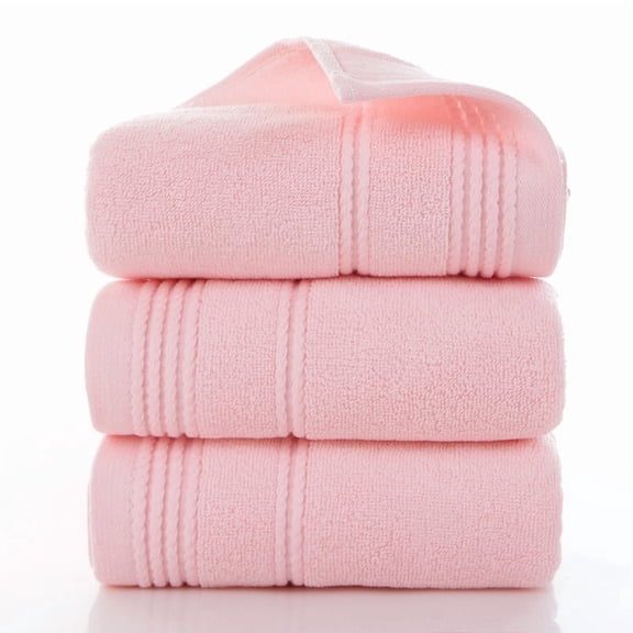 Nvzi Absorbent Body Towel,2 Pcs Pink Towels - 7434cm Premium Cotton Towel, Soft Quick-Drying Body Towels for Daily Use, Ideal for Bathroom & Shower
