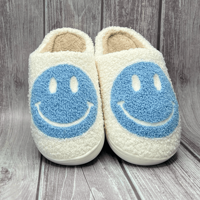 Blue slippers sales