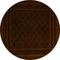 thumbnail image 1 of Ahgly Company Machine Washable Indoor Round Southwestern Yellow Country Area Rugs, 8' Round, 1 of 4