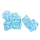thumbnail image 2 of 7pcs Resin Polyhedral Dice Set Transparent Tabletop Game Diceset for Role Playing Light Blue White Number, 2 of 4