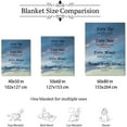 thumbnail image 6 of Scripture Verse Baby Blanket Blue Flannel Throw Blanket Inspirational Gifts for Christian Friends Faith Super Soft Lightweight Cozy Blanket for Couch Bed Blankets 50x60 inch, 6 of 6