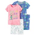 thumbnail image 1 of Carter's Little Girls' 4-Piece Snug Fit Neon PJs, Hula, 2-Toddler, 1 of 2