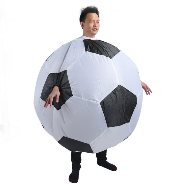 Disfraz de fútbol de fútbol inflable, Disfraz de cosplay Disfraz de fútbol Carnaval Con Soplador de aire para Adultos para Fiesta