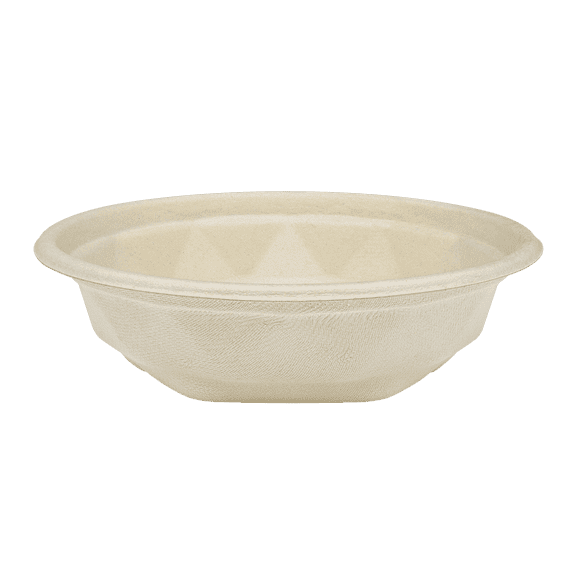 Karat Earth 16oz Natural Bagasse Take Out Bowl, Round - 500 ct