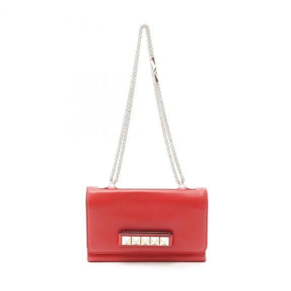 Pre-Owned Valentino Leather Shoulder Bag for Women, Red, IW2B0975NAP (Fair)