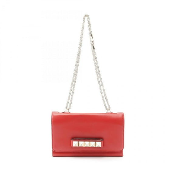 Pre-Owned Valentino Leather Shoulder Bag for Women, Red, IW2B0975NAP (Fair)