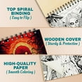 thumbnail image 2 of Netecom Horror Coloring Book Spiral Bound For Adults, A5 Wooden Cover, 30 Haunting Coloring Pages of Chilling Scenes for Stress Relief and Relaxation, 2 of 6