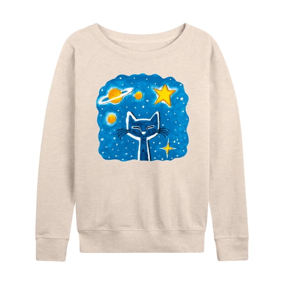 Pete The Cat - Imagination Space Dream - Women's Lightweight French Terry Long Sleeve Shirt