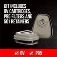 thumbnail image 2 of Respirador 3M P95/OV Paint Project Quick Latch 6502QL Medium, 2 of 9