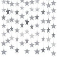 thumbnail image 2 of Silver Star Garland Decorations,Bexikou 52 Feet Glitter Silver Paper Garland Hanging Decorations,Reflective Star Paper Garland for Wedding, Birthday, Holiday, Christmas Party,Anniversary, 2 of 6
