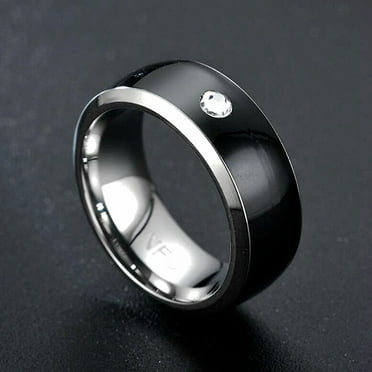 Jewelry Gifts for Her Feledorashia Rings for Women Mather's Day Gifts Nfc Mobile Phone Smart Ring Stainless Steel Ring Wireless Radio Frequency Communication Water Resistance Jewelry