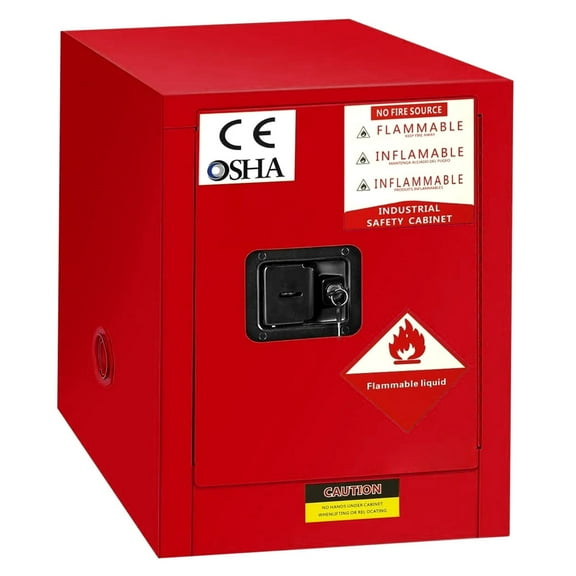 18" x 18" x 23" Fireproof Safety Cabinet, 12 Gallon Flammable Storage Cabinet, Solvent Cabinet with Adjustable Board for Commercial Industrial and Home Use