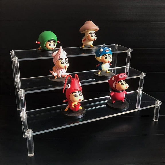 NIYANGLE Tiered Shelf Acrylic Display Stand Display 1Pcs