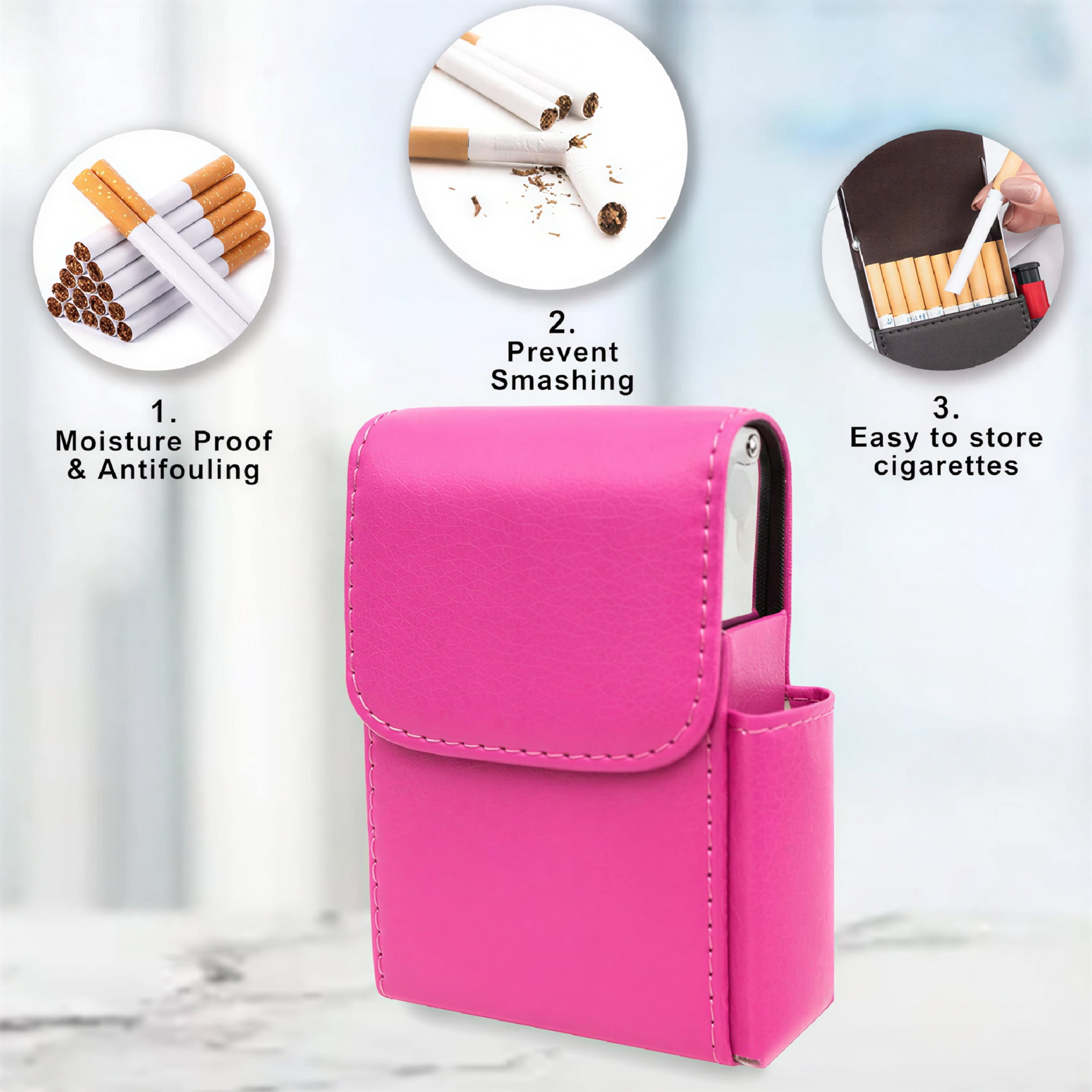 cigarette bag box Transparent Case , Fun Design Cigarette Box, Tobacco Case, Fits Average Sized of Cigarettes or Any Tobacco You Roll Yourself and smooth leather. Discover Cool Stuffs And Wonderful