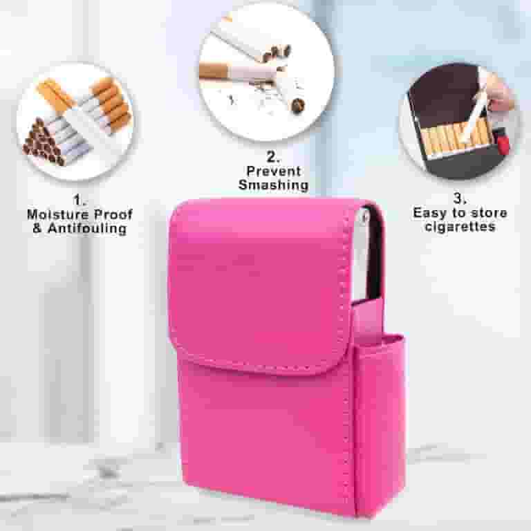 cigarette bag box Transparent Case , Fun Design Cigarette Box, Tobacco Case, Fits Average Sized of Cigarettes or Any Tobacco You Roll Yourself and smooth leather. Discover Cool Stuffs And Wonderful