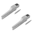 thumbnail image 1 of Oleegame 2PC Household Garlic Puree Small Garlic Rammer Manual Inverted Clip Squeezing Garlic Artifact Household Garlic Paste Garlic Press Garlic Kitchen White, 1 of 4
