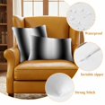 thumbnail image 4 of White Black Outdoor Pillow Covers, Waterproof Decorative Throw Pillowcases Set of 2, Modern Gradient Vertical Stripes Geometric Couch Cushion Cases with Zipper for Outside Patio Garden Sofa 20"x20", 4 of 9