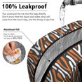 thumbnail image 5 of Insulated Lunch Bag for Women, Floral Print Oxford Fabric Lunch Box, Leakproof Thermal Cooler Tote for Work, School & Picnic, Leopard Animal Print, 5 of 5