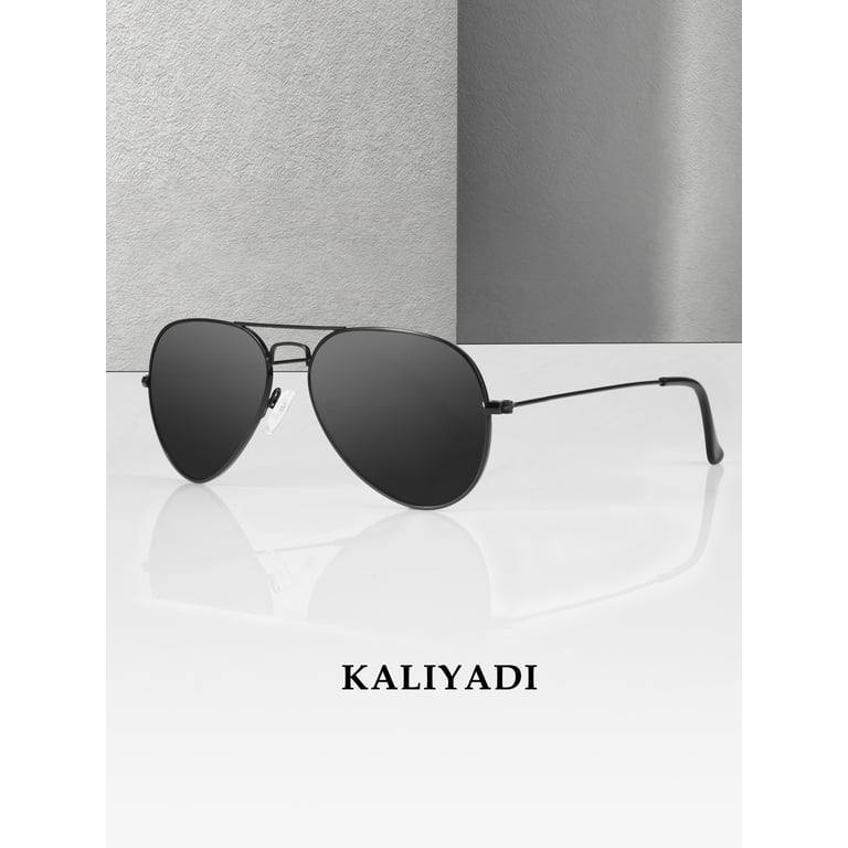 KALIYADI, Classic Aviator Sunglasses, Polarized Lens, 3 Pack  display picture 1