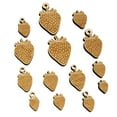 thumbnail image 1 of Strawberry Fruit Drawing Wood Mini Charms Shapes DIY Craft Jewelry - With Hole - 25mm (7pcs), 1 of 7