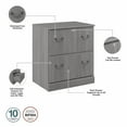 thumbnail image 6 of Saratoga 2 Drawer Lateral File Cabinet in Modern Gray, 6 of 7