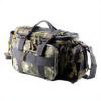 Bolso De Equipo De Pesca Bolsa de aparejos de camuflaje de gran capacidad, bolsa de equipo de pesca con múltiples bolsillos y gancho para la cintura