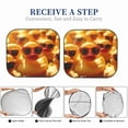 thumbnail image 5 of Kdxio Sunglasses Yellow Duck Print 2-Piece Sun Shade Front Windshield - Foldable Car Front Window Sunshades for Most Sedans SUV Truck, 5 of 6