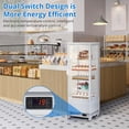 thumbnail image 3 of IdealHouse Commercial Display Refrigerator, 4.2 Cu.Ft Display Refrigerator Cooler with LED Lighting, Adjustable Shelves Glass Door Merchandiser Cooler, Automatic Defrost Freestanding Upright, 3 of 6