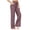 Dark Purple, variant on Resivox Women's High Waisted Micro Flared Yoga Pants - Drawstring Waist with Pockets, Wide Leg Silhouette for Casual Wear & Workouts, Loose Fit Fabric Army Green M
